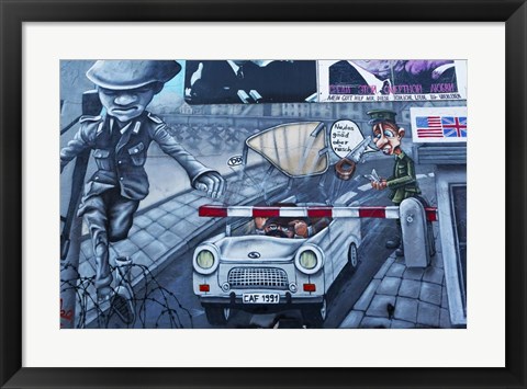 Framed Berlin Wall 10 Print