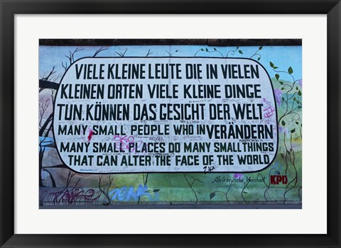 Framed Berlin Wall 12 Print