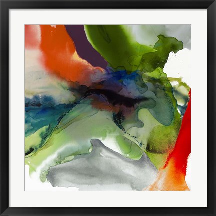 Framed Vibrant Terrain II Print