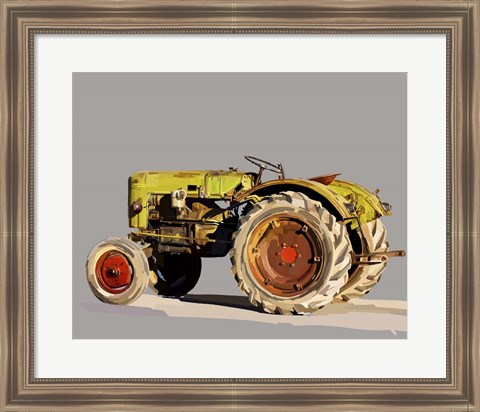 Framed Vintage Tractor VI Print