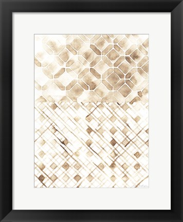 Framed Sepia Madras I Print