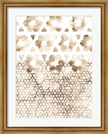 Framed Sepia Madras III Print