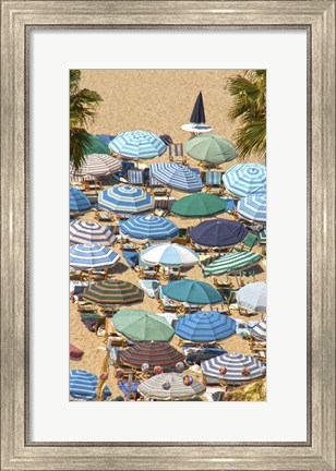 Framed Umbrellas II Print