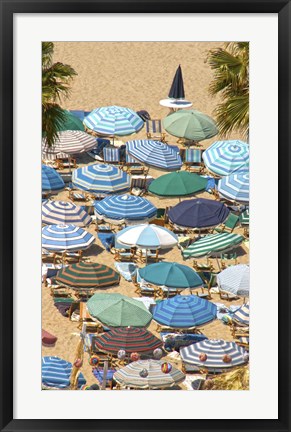 Framed Umbrellas II Print