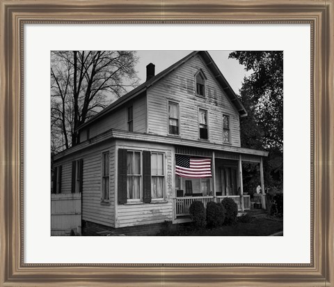 Framed Flags of Our Farmers I Print