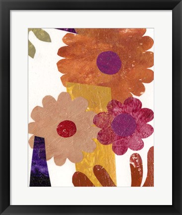 Framed Fiesta Floral I Print