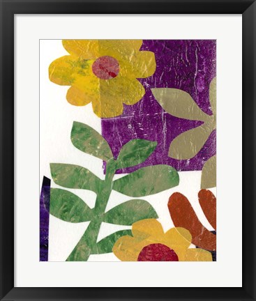 Framed Fiesta Floral III Print