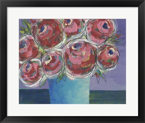 Framed Candy Flowers I Print