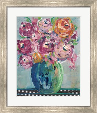 Framed Feisty Floral II Print