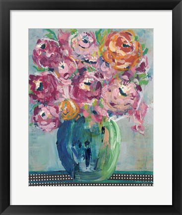 Framed Feisty Floral II Print