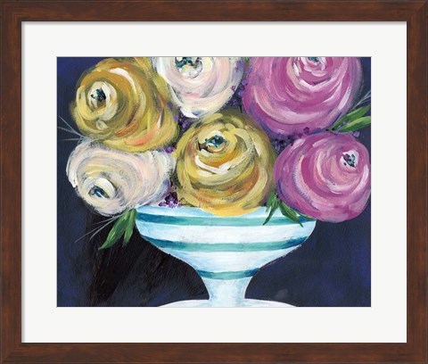 Framed Cotton Candy Floral III Print