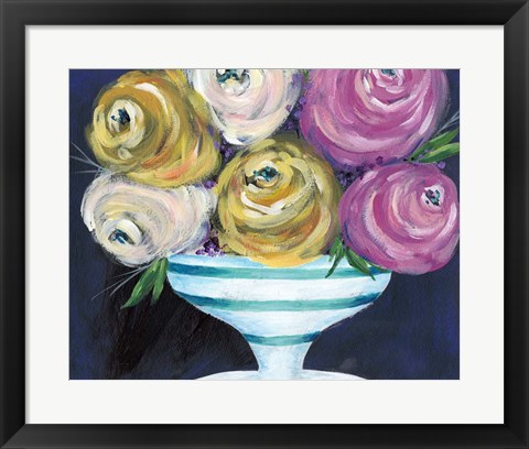 Framed Cotton Candy Floral III Print