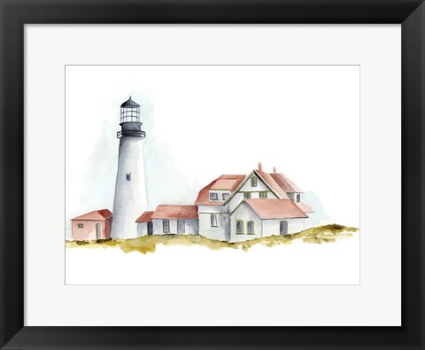 Framed Ocean Beacon II Print