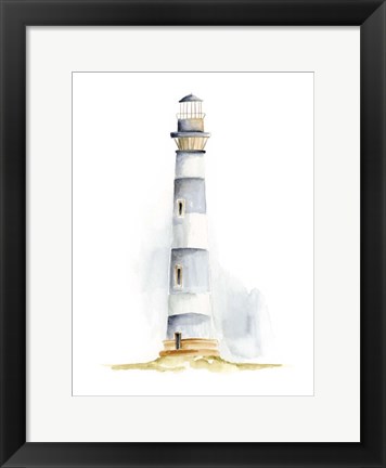 Framed Ocean Beacon IV Print