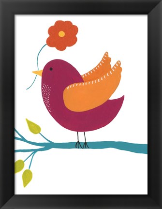 Framed Cute Bird II Print