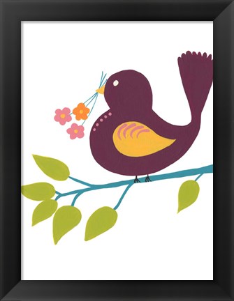 Framed Cute Bird IV Print