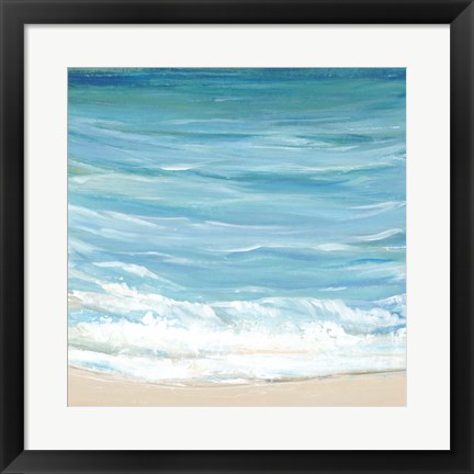 Framed Sea Breeze Coast I Print