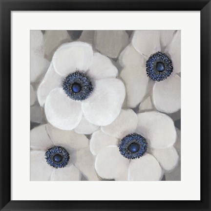 Framed White Anemone II Print