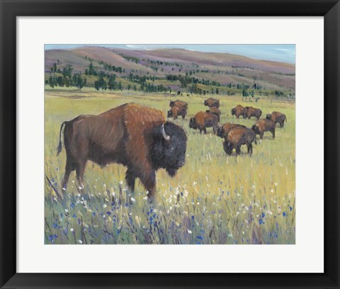 Framed Animals of the West I Print