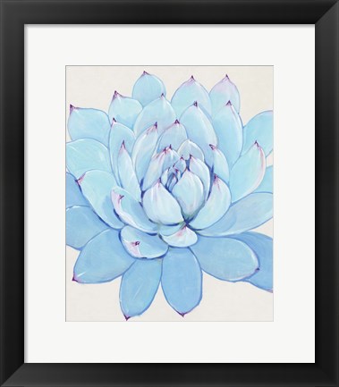 Framed Pastel Succulent II Print