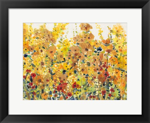 Framed Golden Summer Garden I Print