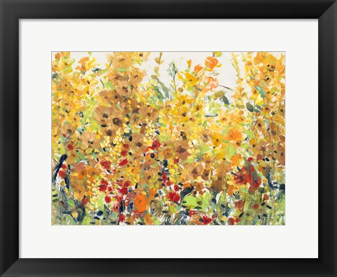 Framed Golden Summer Garden II Print