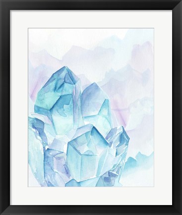 Framed Crystal Facets II Print