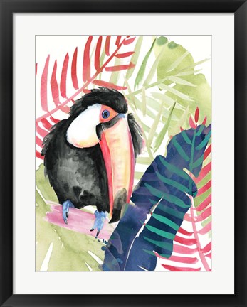 Framed Toucan Palms II Print