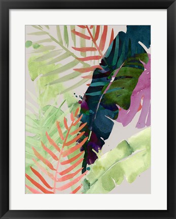 Framed Electric Palms II Print