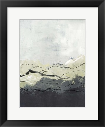 Framed Winter Mountains II Print