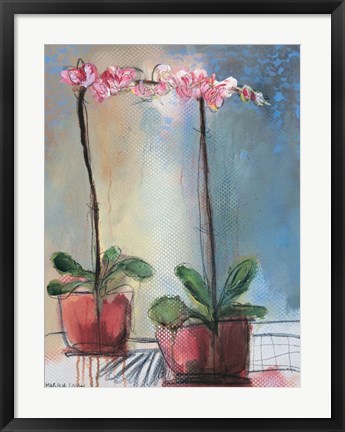 Framed Orchid and Lace I Print