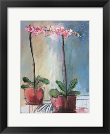 Framed Orchid and Lace I Print