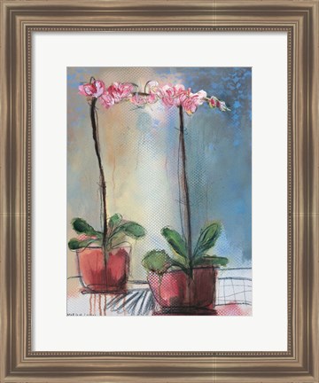 Framed Orchid and Lace I Print