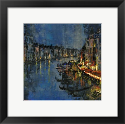 Framed Night in Venice Print