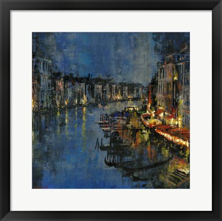 Framed Night in Venice Print