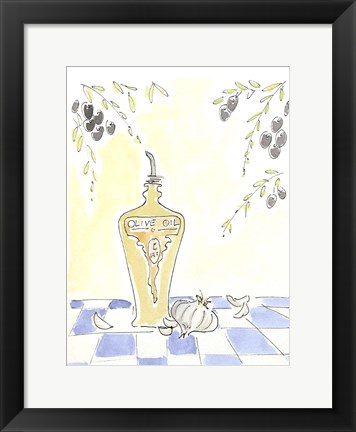 Framed Olio della Cucina III Print