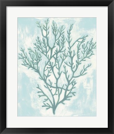 Framed Living Teal II Print