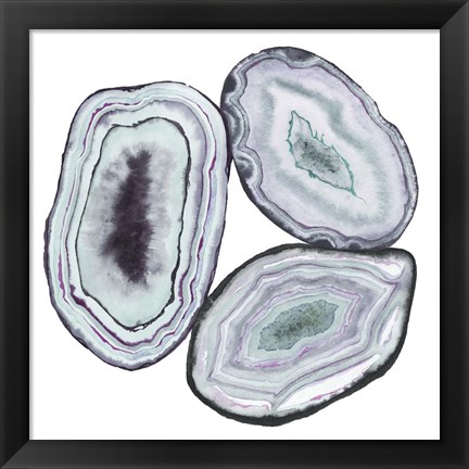 Framed Geode Gems II Print