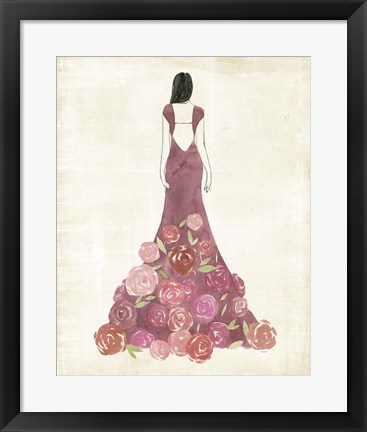 Framed Garland Gown I Print