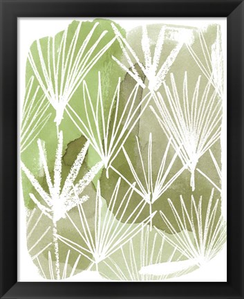 Framed Patch Palms I Print