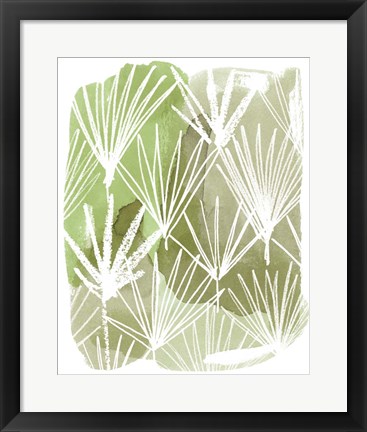 Framed Patch Palms I Print