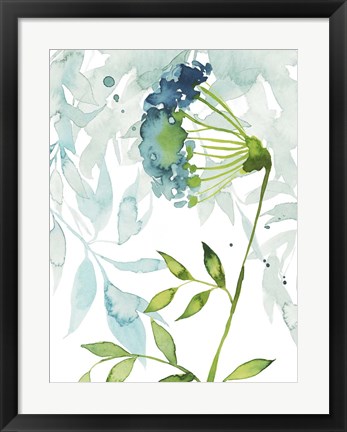 Framed Flower &amp; Leaf Layers I Print