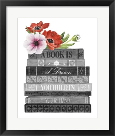 Framed Book Dream I Print