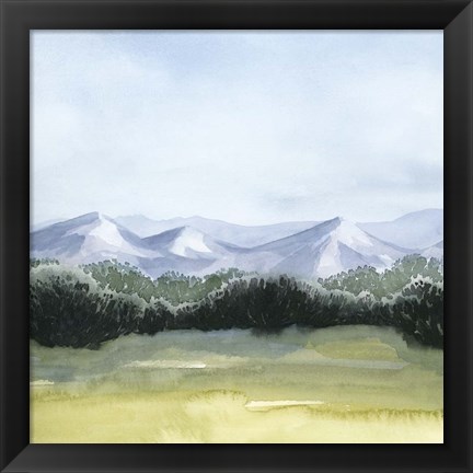 Framed Blue Mountain Break I Print