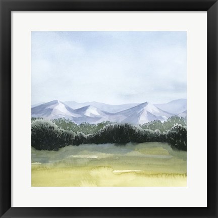 Framed Blue Mountain Break I Print