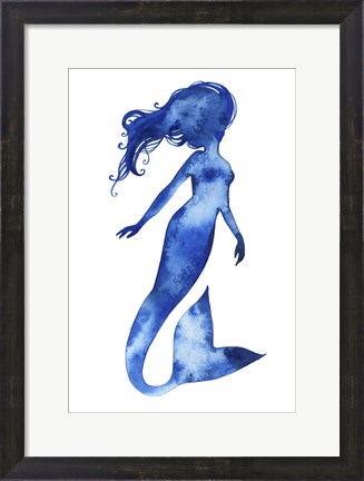 Framed Blue Sirena II Print