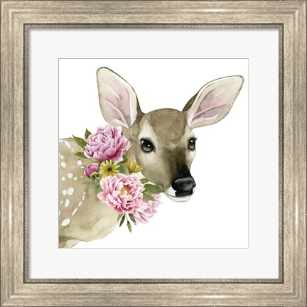 Framed Deer Spring I Print