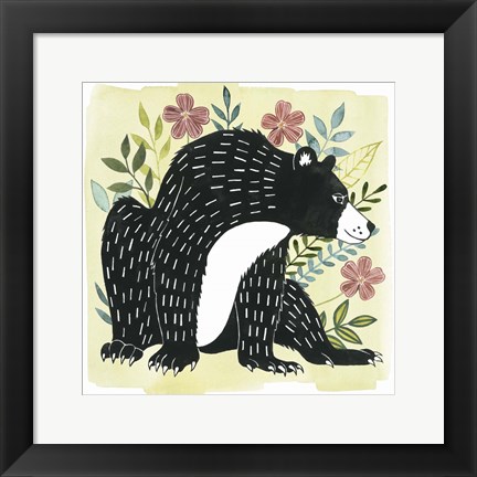 Framed Floral Forester III Print