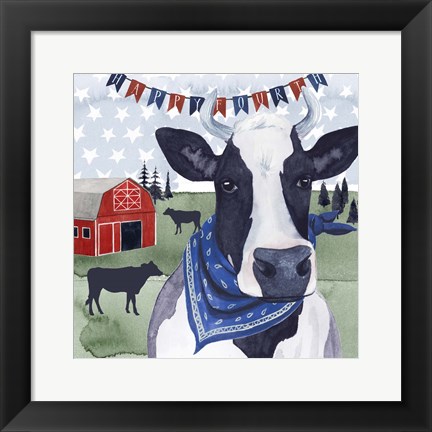 Framed American Herd  II Print