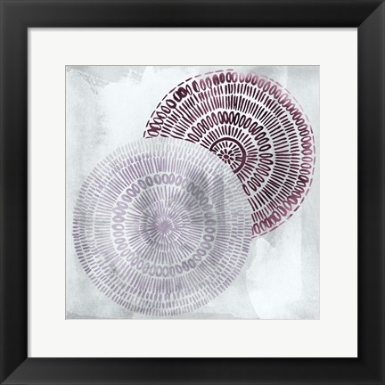 Framed Berry Mandalas II Print